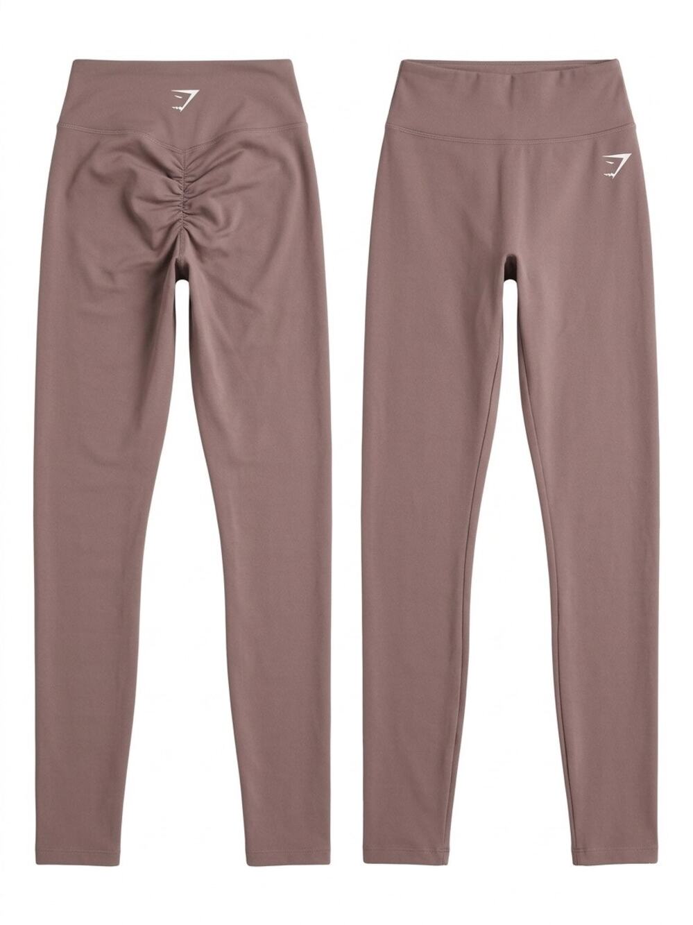 GYMSHARK Adapt Camo Seamless Scrunch Butt High Waisted Leggings Rose Brown S